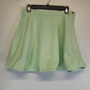 American Apparel green denim skirt